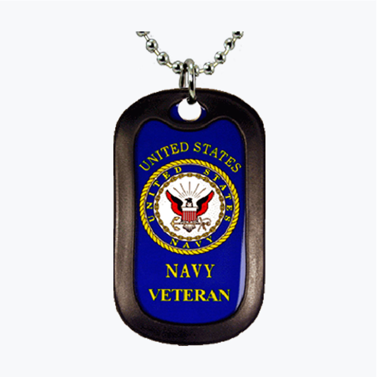 Navy Veteran Aluminum Dog Tag
