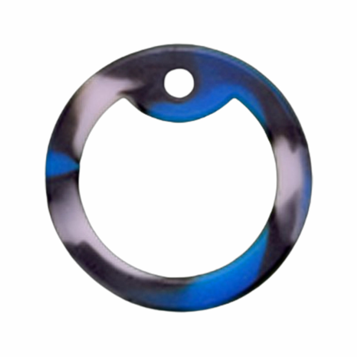Blue Camouflage Dog Tag Silencer