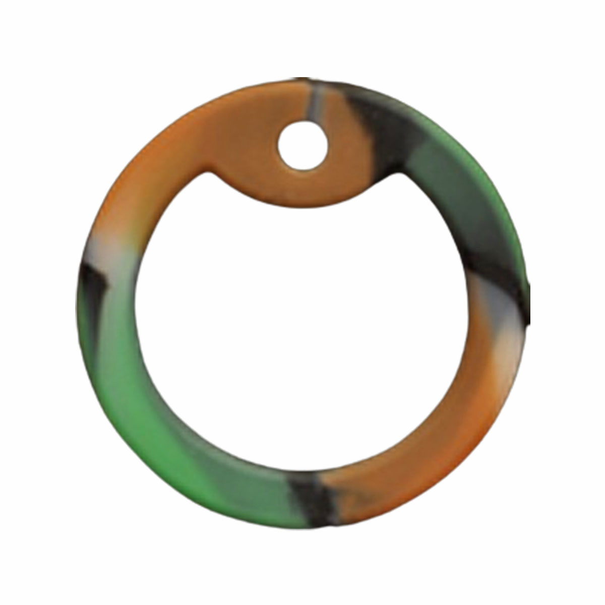 Green Camouflage Dog Tag Silencer