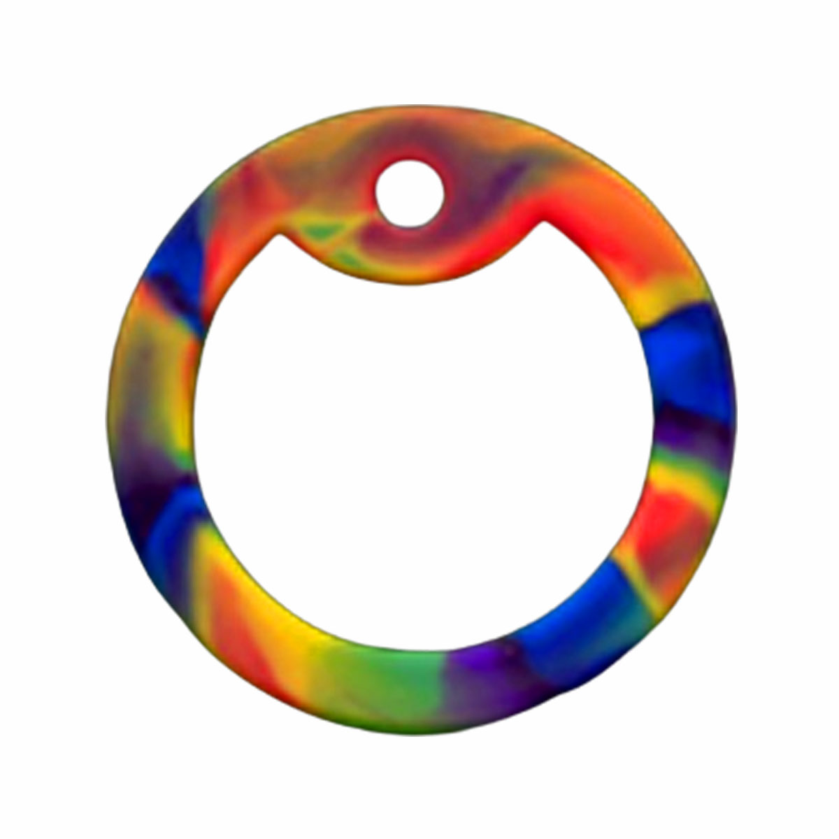 Rainbow Camouflage Dog Tag Silencer