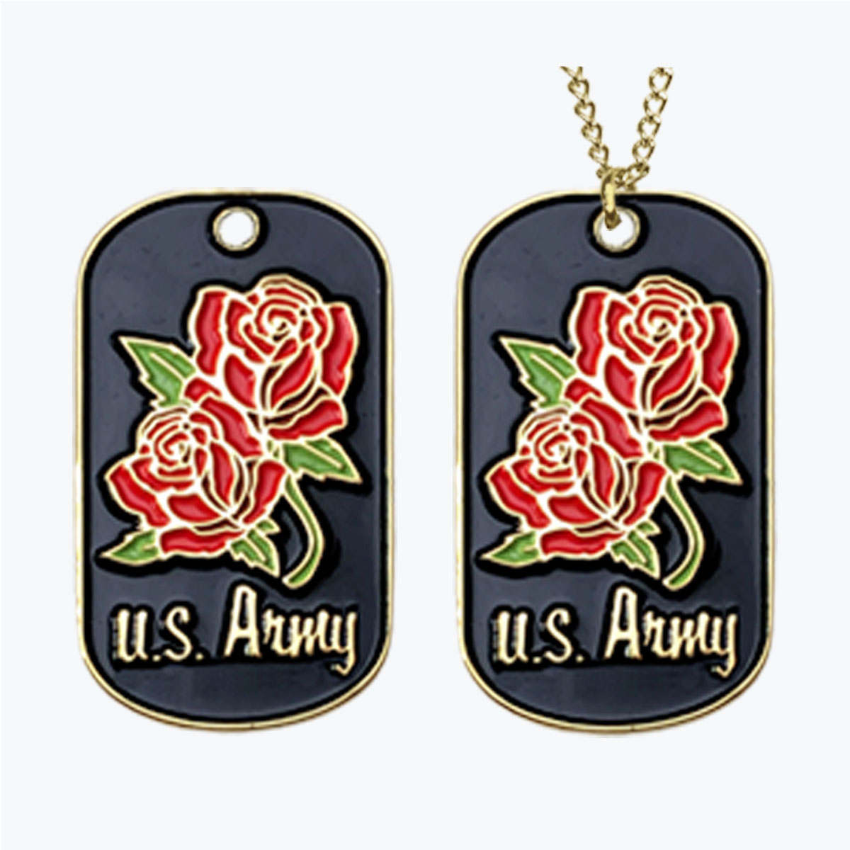 Mini U.S. Army Rose Dog Tag